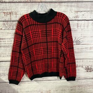 Nuggets Red and Black Vintage Sweater